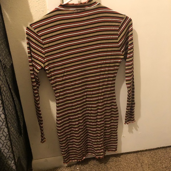 Violet Moon Mock Neck Striped Top - Picture 2 of 7